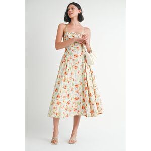 Jacquie The Label Chiara Corset Detail Sundress Summer Brunch size S NWT